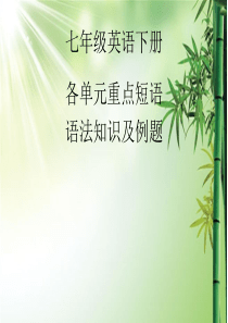 人教版七年级英语下册期中复习.ppt