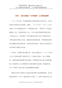 华帝、万家乐集团“万华联盟”公关策划案例(doc11)