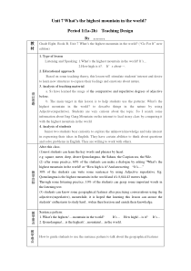 Unit-7-What’s-the-highest-mountain-in-the-world-教学