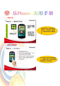 乐Phone产品篇--操作实用手册