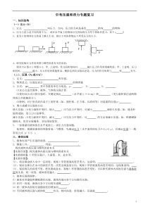 中考压强和浮力专题复习