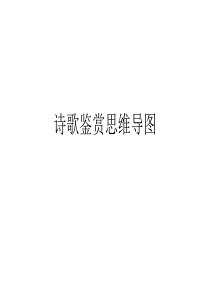 诗歌鉴赏思维导图