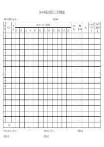 社保年度工资明细表