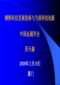 钢铁科技发展指南与当前科技创新（PPT 50页）