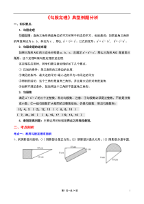 八年级勾股定理题型总结