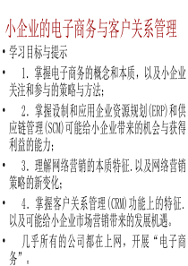 小企业的电子商务与客户关系管理