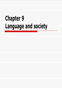 语言学language-and-society