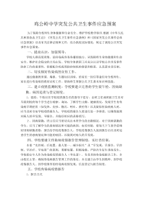 突发公共卫生事件应急预案