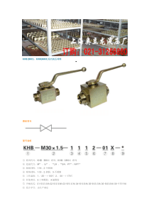 KHB(BKH)、KHM(MKH)系列高压球阀