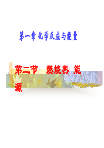 第二节燃烧热-能量