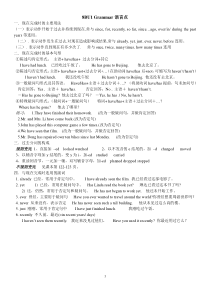 八年级下册英语(苏教版八年级)8BU1-Grammar语言点