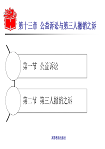 第13章-公益诉讼与第三人撤销之诉-《民事诉讼法学》-马工程