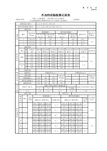 减水剂记录表