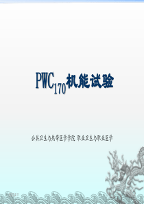 PWC170机能试验