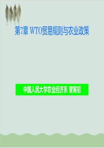 WTO贸易规则与农业政策PPT课件(-57页)