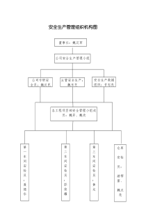 安全生产管理组织机构图