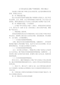 公司资金收支及账户管理制度