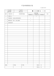 产品和过程审核（DOC32页）