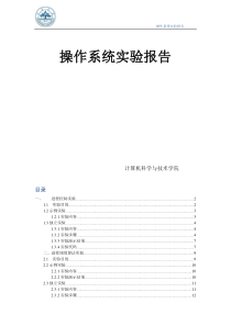 山东大学操作系统实验报告