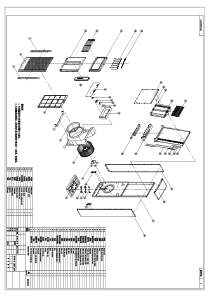 柜机空调分解图(爆炸图)(含各零部件英文名称)