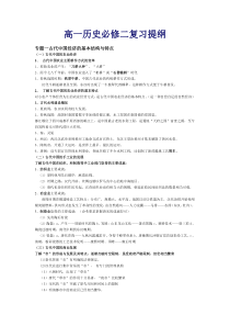 高中历史必修二知识点总结