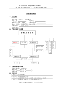 产品开发工程师岗位说明书