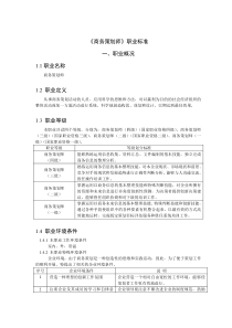 商务策划师职业标准