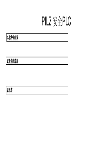 PILZ安全PLC资料