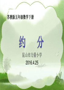 苏教版五年级下册数学《约分》课件PPT