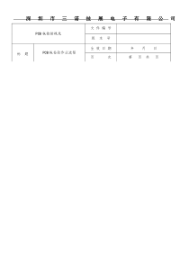 PCB板检验标准