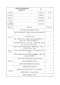 高处作业吊篮检查验收表.