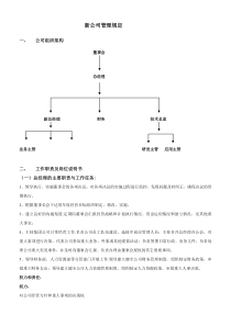 新成立公司管理制度大全