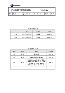 产品标准工时定制流程