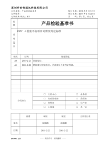 产品检验基准书