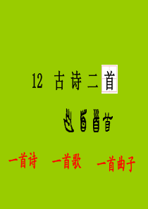 部编版一年级下册公开课《古诗二首》