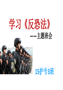 学习反恐法主题班会