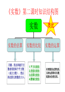 实数》第二课时知识结构图