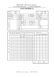 产品生产情况通知单（七）