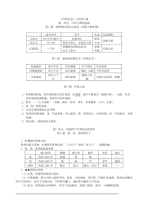 初中历史知识点总结