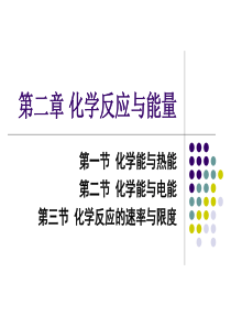 高中化学必修二《化学反应与能量》ppt