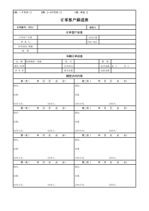 订单客户跟进表