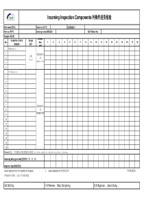 进料检验记录表范本