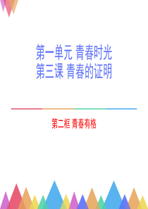 《青春有格》课件