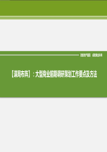 大型商业前期调研策划工作要点及方法30页