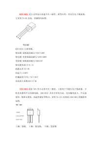 13001-13009三极管的参数