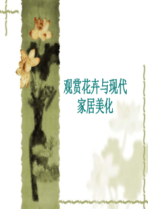 观赏花卉与现代家居美化2-1