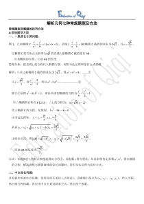 解析几何七种常规题型及方法