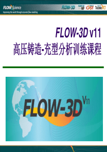 02、FLOW_3D V11充型凝固分析