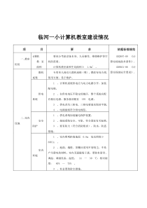 计算机教室建设情况