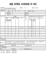 0城建税、教育费附加、地方教育附加税(费)申报表